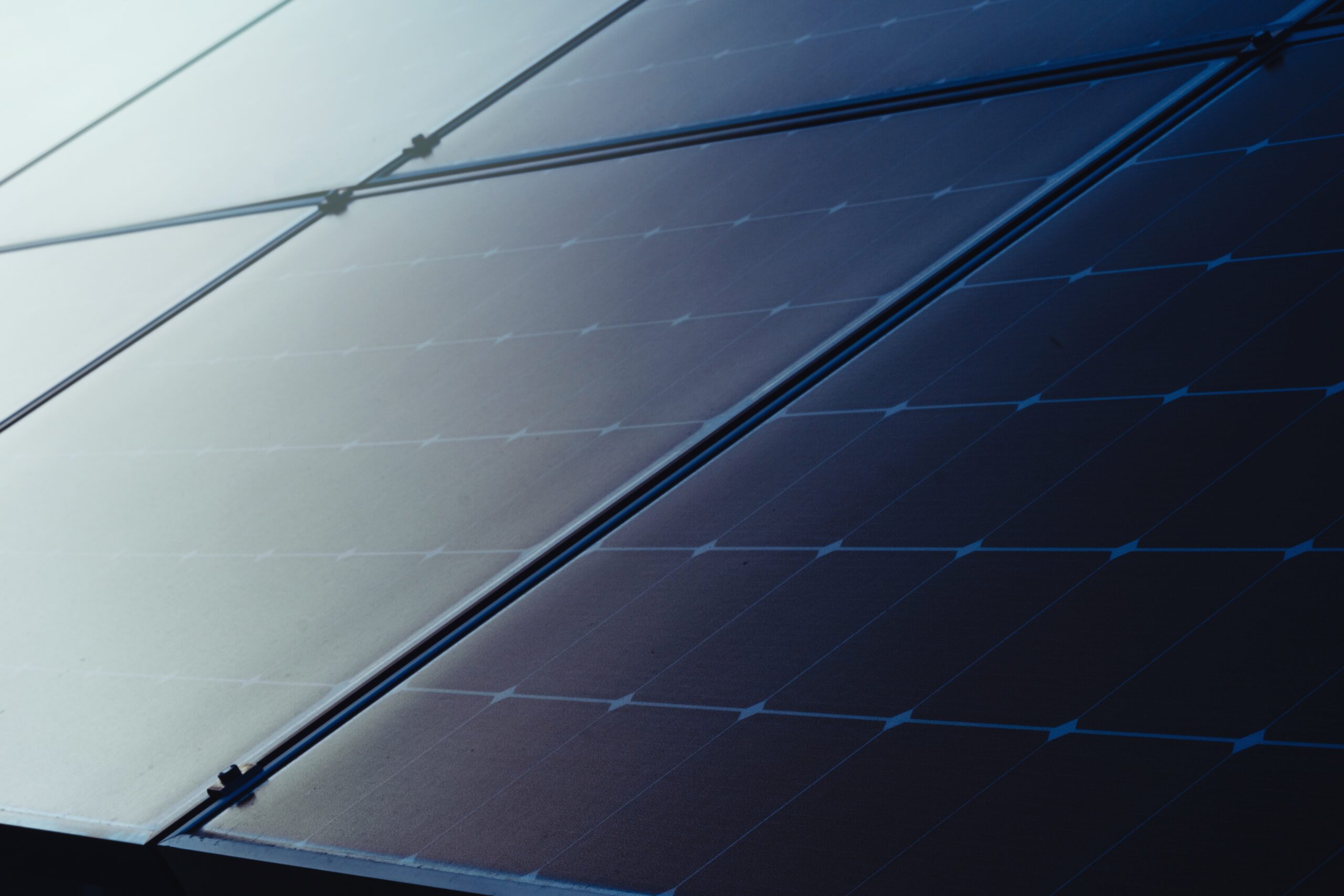 Close-up,Of,A,Photovoltaic,Array,,Multiple,Solar,Panels,Connected,In